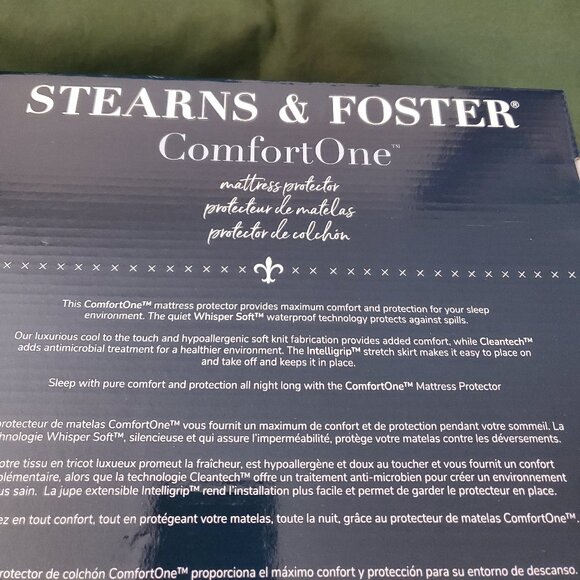 Queen Size Stearns and Foster Comfort One Mattress Protector - Brand New in Box - Picture 4 of 5